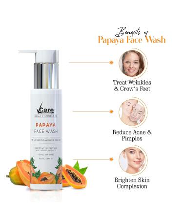 Buy Natural Papaya Face Wash with Licorice & Turmeric for Women - 100ml | Revitalize & Brighten Skin | International Shipping - Buy Online on GoSupps.com