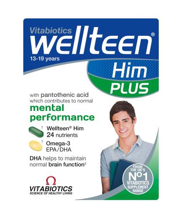 Wellteen by Vitabiotics Him Plus Tablets x 56 - Buy Online on GoSupps.com