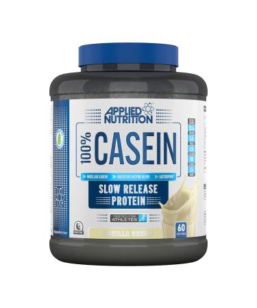 Applied Nutrition Casein Protein Powder - Micellar Casein Supplement Slow Release Protein (1.8kg - 60 Servings) (Vanilla Cream) Vanilla 1.8 kg (Pack of 1)