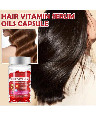 Hair Vitamin Treatment Serum Capsules - Moisturizing Oil for Dry & Damaged Hair | Vitamins A C E & B5 | 40PCS - For All Hair Types - Buy Online on GoSupps.com