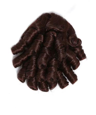 Shop WIG ME UP 2213-HT-33 Hairpiece - Victorian Braid Curls & Corkscrew Curls in Mahogany Brown | International Shipping Available - Buy Online on GoSupps.com
