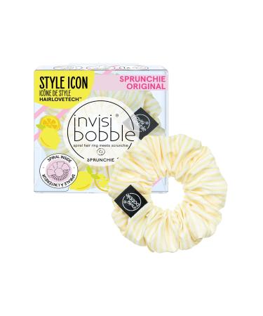 Invisibobble Haarjummi fruit fiesta #gntm i 1x scrunchy yellow white striped for girls & women i scrunchies pastel colors i designed in the heart of Munich