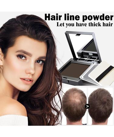 Instantly Hairline Shadow Quick Hairline Cover Powder Hair Root Touch Up For Thinning Grey Hairline Windproof&Sweatproof Quick Cover Grey Hair Root Concealer Beard Line (Coffee) - Buy Online on GoSupps.com