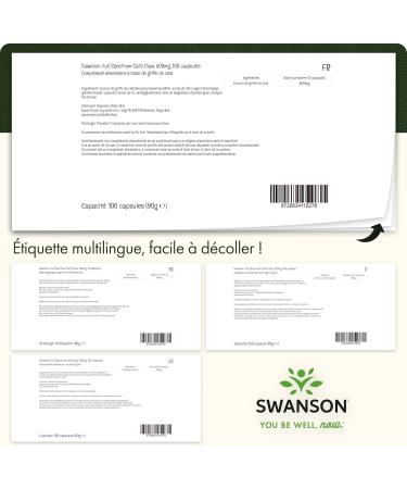Swanson Cat's Claw 500mg 120 Capsules High Dosed Lab Tested Soy Free Gluten Free Non-GMO - Buy Online on GoSupps.com