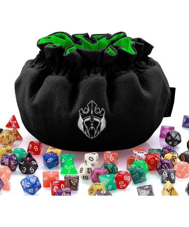 CardKingPro Immense OCD Edition Dice Bags - Black & Green - 200+ Dice Capacity - 15 Pockets - Patented Design - Buy Online on GoSupps.com