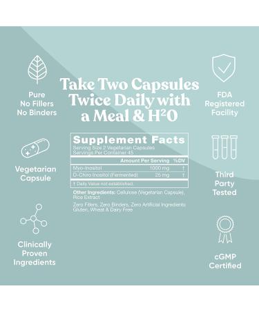 Regulate Myo-Inositol & D-Chiro Inositol Supplement - Hormone Balance Support - 90 Vegetarian Capsules - Buy Online on GoSupps.com