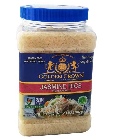 Golden Crown Jasmine Rice, 32 Ounce