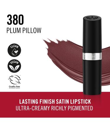 Rimmel Lasting Finish Lipstick 380 Oreiller prune finition satin e cr meuse tenue longue dur e 8 heures formule confortable pigment riche - Buy Online on GoSupps.com