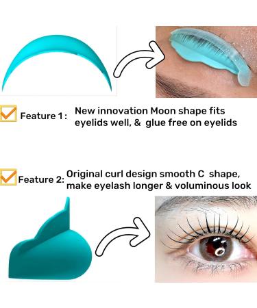 Lash Lift Shields C Curl - 5 Sizes Flexible Perming Pads for Natural Curl | Pink Eyelash Shield & Rapid Lifting Rods - 100 Uses - Buy Online on GoSupps.com