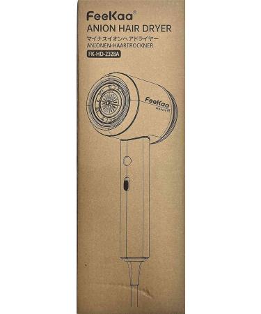 FEEKAA Ions Hair Dryer - 100 Million Negative Ions for Shiny Hair | Travel-Friendly Curly Hair Styling with Rotating Magnetic Nozzle & Diffuser - Matte Black - Buy Online on GoSupps.com