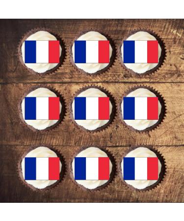 50 French Flag Cupcake Toppers France Flags Edible French Flags Flags of The World Cake Decorations Eurovision Party Decorations France Decorations Paris Decorations Paris Cake Eiffel Tower - Buy Online on GoSupps.com