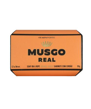 Musgo Real Orange Amber Soap On A Rope 6.7 oz - Luxurious Fragranced Bar for Men - Buy Online Now! - Buy Online on GoSupps.com