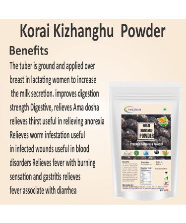 Neotea Korai Kizhangu Powder | Cyperus Rotundus powder | 500gm pack of 1 | Nut Grass | Coco Grass | Nagarmotha - Buy Online on GoSupps.com