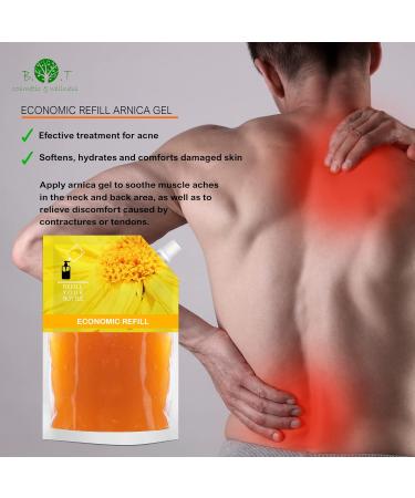  B.O.T cosmetic & wellness Concentrated Arnica Gel Extra Strength Arnica Massage and Relaxation Warming Muscle Massage Gel Relieves Leg Pain Sports Muscle Recovery Gel - 500ml Economy Size - Buy Online on GoSupps.com