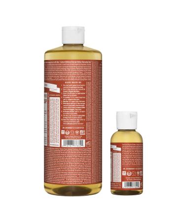 Dr. Bronner's Eucalyptus Pure-Castile Liquid Soap Bundle - 32 oz. Bottle + 2 oz. Travel Size - Buy Online on GoSupps.com