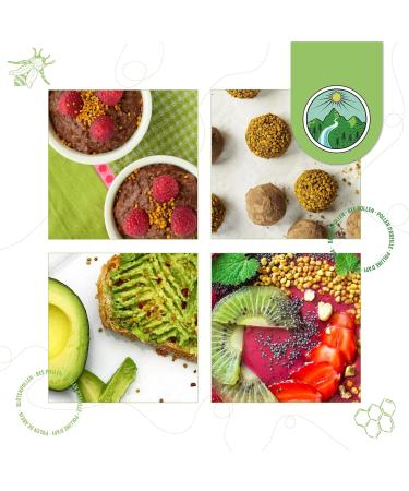 Organic Bee Pollen 500g (1.1lb) - Natural Dried Multicolor Pollen, Additive-Free - Buy Online on GoSupps.com