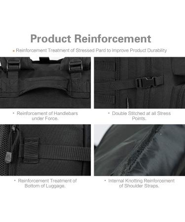 GZ XINXING 45L Large Molle Military Tactical Backpack - Black - Buy Online on GoSupps.com