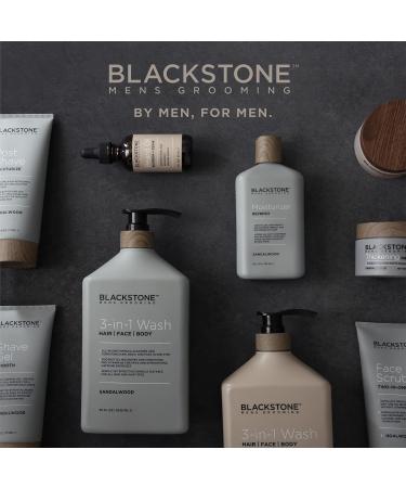 Blackstone Men's Grooming Smooth Shave Gel Non-Foaming Hyaluronic Acid & Tea Tree for a Comfortable Shave Sandalwood Scent (6 oz) International Shipping Available - Buy Online on GoSupps.com