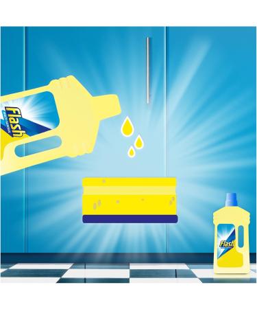 Flash Universal Crisp Lemons Multi-Surface Cleaning Liquid 1L style 1 - Buy Online on GoSupps.com