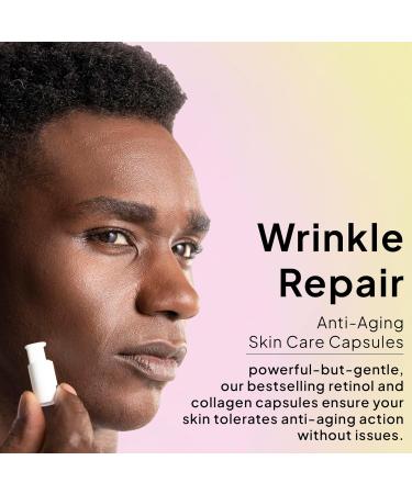 Droplette Wrinkle Repair Refill Capsules | Anti-Aging Face Smoothing & Firming with Collagen & Retinol - Reduces Fine Lines & Wrinkles (28 Count - Buy Online on GoSupps.com