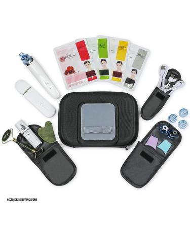USA GEAR Hard Shell Cosmetic Travel Bag - Weather Resistant Organizer for Face Steamer, Gua Sha, Blackhead Remover, Masks & Beauty Products - Buy Online on GoSupps.com