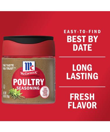 McCormick Poultry Seasoning (522631) 18.4 Grams - Buy Online on GoSupps.com