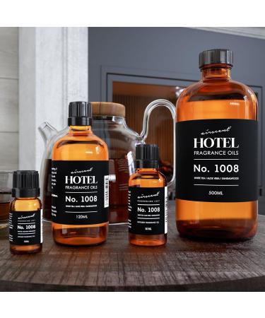 AirScent Hotel Diffuser Oil No. 1008 - White Tea Aloe Vera & Sandalwood - Hotel Scent Dupe - Premium Fragrance Oil for Ultrasonic and Waterless Diffusers and Crafting - 10 mL .34 fl oz Glass Bottle 0.34 Fl Oz (Pack of 1) - Buy Online on GoSupps.com