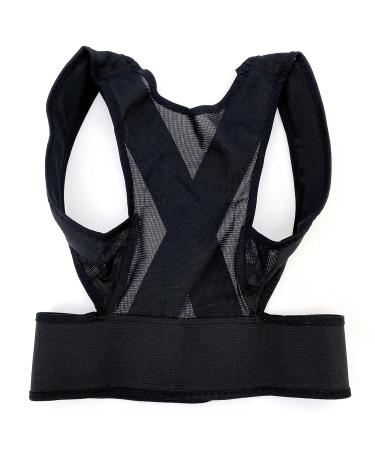 Posture Corrector Adult Children Back Support Belt Corset Orthopedic Brace Shoulder Correct Black L - Buy Online on GoSupps.com