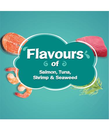 Friskies Seafood Sensations Dry Cat Food Salmon Tuna Shrimp & Seaweed - 7.26 kg Bag - Buy Online on GoSupps.com