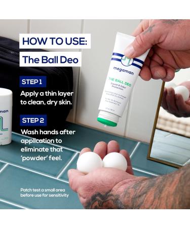 Megaman Ball Deo | Men s Ball Deodorant | Guards Against Sweat Chafe Odor & Irritation | 3 fl oz - Buy Online on GoSupps.com