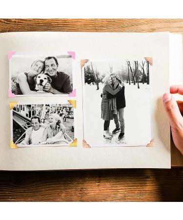6 Colors 12 Sheets Adhesive Corners for Photos Picture Corners Acid Free Self Adhesive Photo Corners  Self Adhesive Corners Stickers Photo Mounting Corners for DIY Scrapbook Photo Album Journal - Buy Online on GoSupps.com