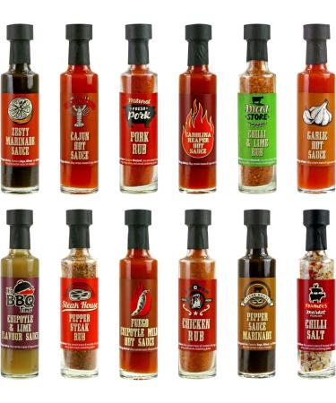 Louisiana BBQ Gift Set: 12 Authentic Steak Sauces, Marinades, Rubs - Perfect Cooking Gifts for Men & Women - Secret Santa & Novelty Gift Idea - Buy Online on GoSupps.com