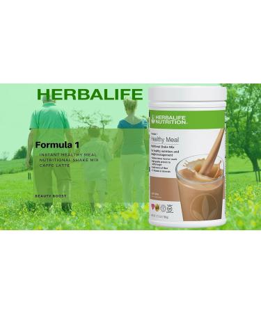 HERBALIFE (Duo) Formula 1 Healthy Meal Nutritional Shake Mix (Cafe Latte) with Personalized Protein Powder - Buy Online on GoSupps.com
