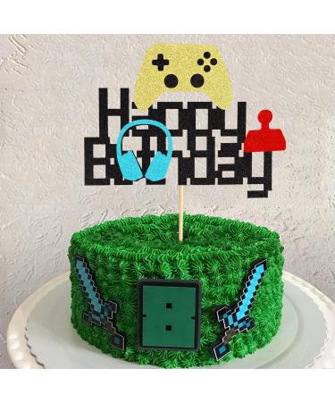 Arthsdite 1Pc Video Game Happy Birthday Cake Topper Video Game Cake Pick Game On Controllers GamePad Cake Decoration for Game Theme Baby Shower Kids Boys Girls Birthday Party Supplies - Buy Online on GoSupps.com