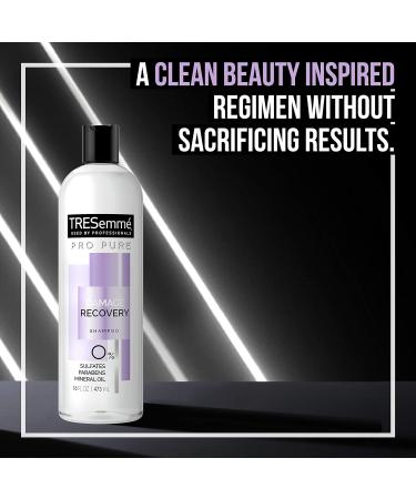 TRESemm Pro Pure Damage Recovery Shampoo 16 fl oz - Pack of 4 | Sulfate, Paraben, and Dye Free - Buy Online on GoSupps.com