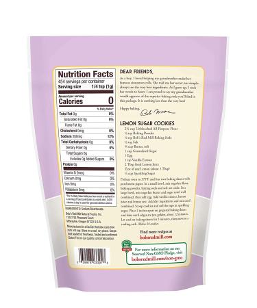 Bobs Red Mill Pure Baking Soda 16 oz - Pack of 2 | Premium Quality - Buy Online on GoSupps.com