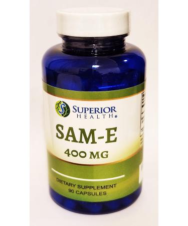 S SUPERIOR HEALTH SAM-e 400mg SAM E Supplement S-Adenosyl Methionine | 90 Capsules