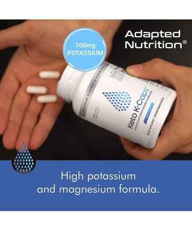 Keto K-Caps Electrolyte Capsules | 700mg Potassium Sodium Magnesium | Hydration & Leg Cramp Relief | 120 Caps | No Maltodextrin - Buy Online on GoSupps.com