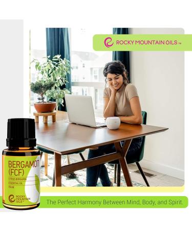 Shop Rocky Mountain Oils Bergamot Essential Oil FCF - Natural Aromatherapy for Diffusers Massage Therapy & Skin Care - 15ml - Buy Online on GoSupps.com