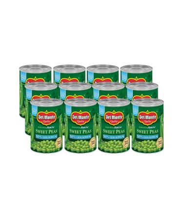 Del Monte Canned Sweet Peas with 50% Less Sodium, 15 Ounce (Pack of 12) - Buy Online on GoSupps.com