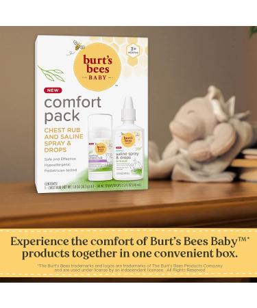 Burt's Bees Baby Chest Rub Stick and Saline Spray/Drops Combo - Buy Online on GoSupps.com