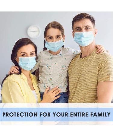 Buy Disposable Face Masks (Pack of 50) - 3-Ply Breathable Protective Masks for Men & Women | Adjustable Earloops & Nose Clip - Buy Online on GoSupps.com