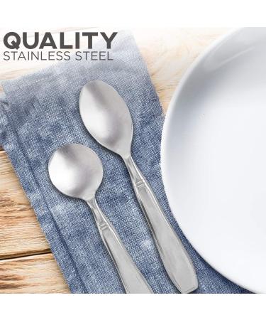 Linelax Weighted Utensils for Tremors and Parkinson's - 5 Piece Heavy Weight Steel Silverware Set - Adaptive Eating Flatware for Hand Tremor and Parkinson's - Buy Online on GoSupps.com