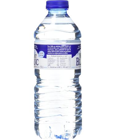 Mont Blanc Flat Mineral Water from the Alps 6 x 500 ml - Buy Online on GoSupps.com
