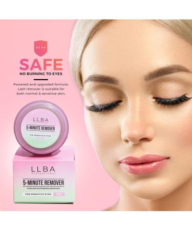 LLBA Lash Gel Remover for Eyelash Extensions - 10ml | Gentle Low-Irritation Formula for Sensitive Skin | Dissolves Strong Glue Quickly - Buy Online on GoSupps.com