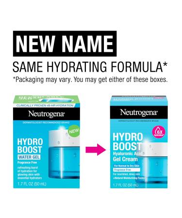 Neutrogena Hydro Boost Fragrance Free Face Moisturizer with Hyaluronic Acid - Hydrating Gel for Dry Skin Non-Comedogenic 1.7 oz - Shop Internationally - Buy Online on GoSupps.com