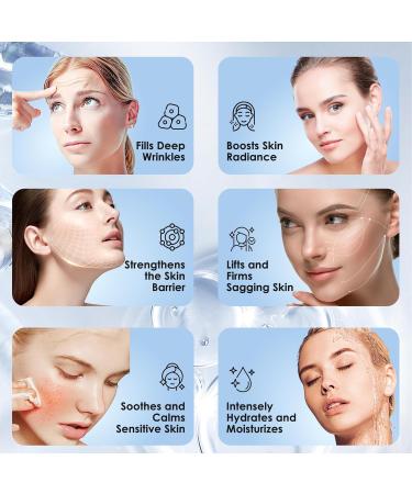 Noviqo Freeze Dried Collagen for Face Anti-Wrinkle Freeze-Dried Nano-Silk Collagen System Instant Face & Eye Lift Treatment Suitable for Skin Care - Buy Online on GoSupps.com