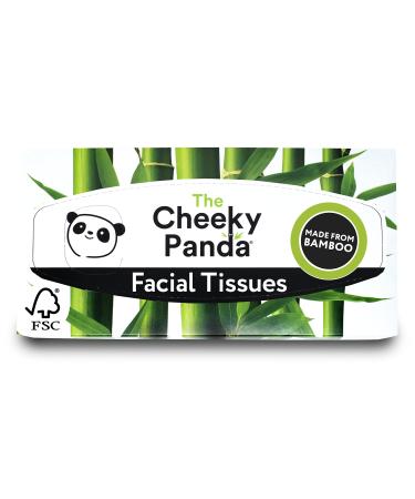 The Cheeky Panda – Bamboo Facial Tissues | Pack of 80 Tissues (3-Ply) | Flat Box, Hypoallergenic, Plastic-Free, Eco-Friendly, Super Soft, Strong & Sustainable White 80 Count (Pack of 1)