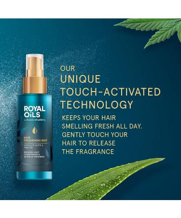 Head & Shoulders Royal Oils Hair Freshening Mist Spray 4.2 Fl Oz - Curly Hair Product with Aloe Water and Hemp Oil - Buy Online on GoSupps.com
