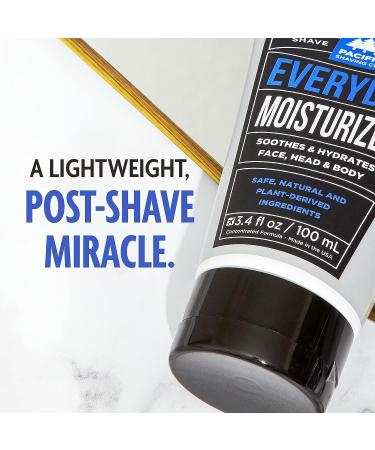 Pacific Shaving Co. Everyday Moisturizer - Hydrating Post-Shave Cream for Men & Women (3.4 Oz) - Buy Online on GoSupps.com